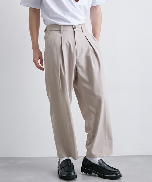  j.n.r.d（ジェー・エヌ・アール・ディー）の「【セットアップ対応】j.n.r.d/AIRYFLOATエアフロートワイドアンクルパンツ（スラックス・メンズ・ブラック/ベージュ/ライトグレー・L/S/M）」の9枚目の写真