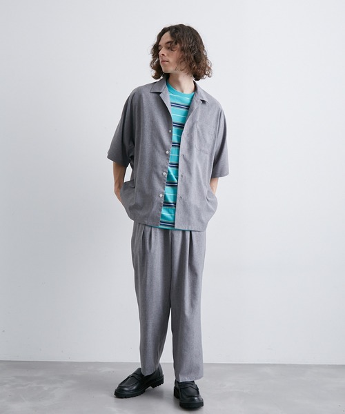  j.n.r.d（ジェー・エヌ・アール・ディー）の「【セットアップ対応】j.n.r.d/AIRYFLOATエアフロートワイドアンクルパンツ（スラックス・メンズ・ブラック/ベージュ/ライトグレー・L/S/M）」の14枚目の写真