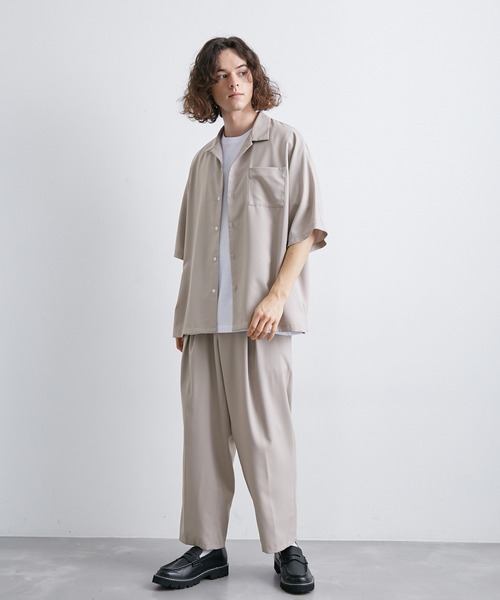  j.n.r.d（ジェー・エヌ・アール・ディー）の「【セットアップ対応】j.n.r.d/AIRYFLOATエアフロートワイドアンクルパンツ（スラックス・メンズ・ブラック/ベージュ/ライトグレー・L/S/M）」の18枚目の写真