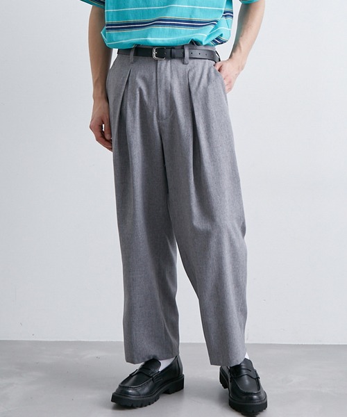  j.n.r.d（ジェー・エヌ・アール・ディー）の「【セットアップ対応】j.n.r.d/AIRYFLOATエアフロートワイドアンクルパンツ（スラックス・メンズ・ブラック/ベージュ/ライトグレー・L/S/M）」の6枚目の写真