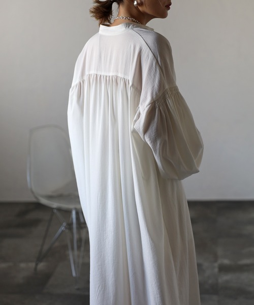 ワンピース Bonjour diary solid straw cotton slub BONJOUR SAGAN公式オンラインストア / シャドーストライプキャミ