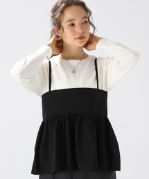 niko and... | リップ&デニム風キャミ(キャミソール)