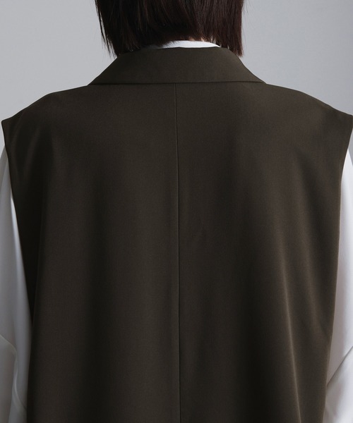 Loose/ルース（ルース）の「ドレープ サイドコードダブルジレベスト【22SS ver】【セットアップ対応】（ベスト・メンズ・チャコールグレー/ダークブラウン・S/M）」の16枚目の写真