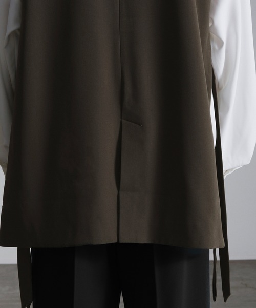Loose/ルース（ルース）の「ドレープ サイドコードダブルジレベスト【22SS ver】【セットアップ対応】（ベスト・メンズ・チャコールグレー/ダークブラウン・S/M）」の21枚目の写真