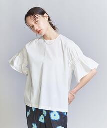 BEAUTY&YOUTH UNITED ARROWS | コットンブレンド ギャザー フレアスリーブ チュニック -ウォッシャブル-(シャツ/ブラウス)