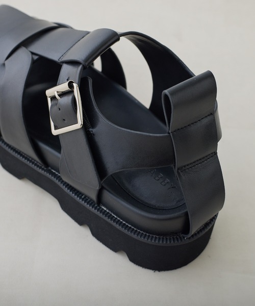 PUAL CE CIN（ピュアルセシン）の「ボリュームソールグルカサンダル（サンダル・レディース・ブラック・MEDIUM/LARGE）」の4枚目の写真