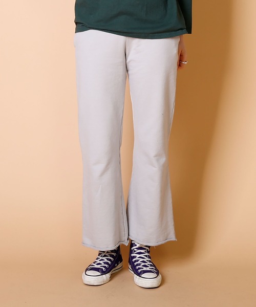 WALLA WALLA SPORT（ワラワラスポーツ）の「WIDE FLARE PANT/ ワイド フレアパンツ（その他パンツ・レディース・ライトグレー/ブラウン/ネイビー/ブラック/グリーン/レッド・MEDIUM）」の2枚目の写真