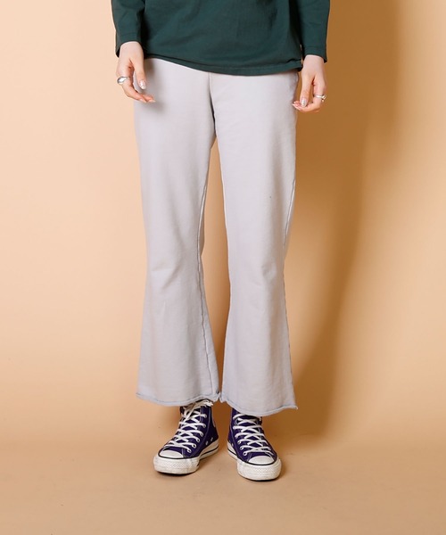 ✅️SOLOV ワッフルパンツ 裾フレア アイボリー サイズ１ セール】WIDE FLARE PANT/ ワイド フレアパンツ（その他パンツ