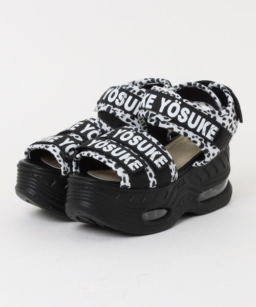 YOSUKE(ヨースケ)の「【YOSUKE】厚底エアークッションサンダル 2711004(サンダル・レディース・ブラック/ブラック×パープル/ブラック系その他/ホワイト/ホワイト×ブラック/ブラック系その他2・24.0cm/23.0cm/24.5cm/23.5cm/22.5cm/25.0cm)」の2枚目の写真