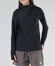 セール】2WAY GATHER RASH GUARD BLOUSE（ラッシュガード）｜CLANE