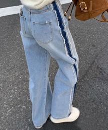 ANOTHER S | サイドライン付きデニム(デニムパンツ)