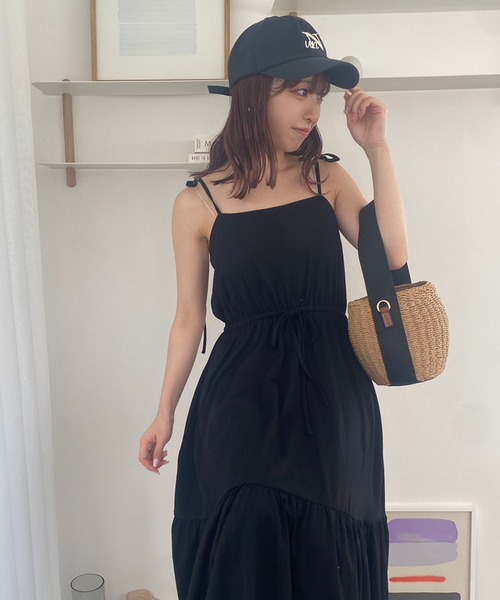 透かしあみトップス+カットワンピースセット（ワンピース）｜one after