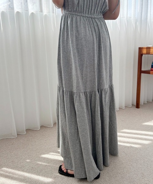 one after another NICE CLAUP（ワンアフターアナザーナイスクラップ）の「透かしあみトップス+カットワンピースセット（ワンピース・レディース・ブラック/レッド/杢グレー・FREE）」の18枚目の写真