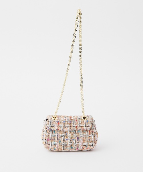 PAPILLONNER(パピヨネ)の「ツイードミニショルダー(ショルダーバッグ・レディース・ブラック/ピンク/グリーン・FREE)」の20枚目の写真