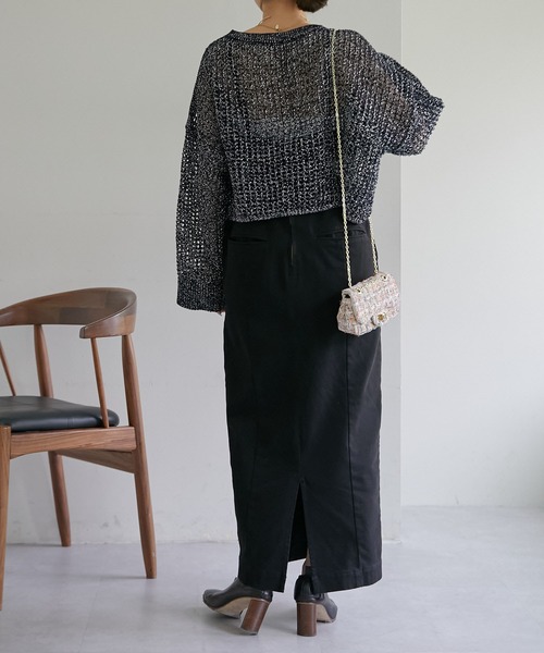 PAPILLONNER(パピヨネ)の「ツイードミニショルダー(ショルダーバッグ・レディース・ブラック/ピンク/グリーン・FREE)」の4枚目の写真