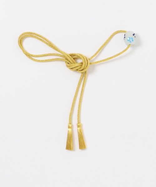 URBAN RESEARCH ROSSO WOMEN（アーバンリサーチ　ロッソ）の「トンボ玉付帯締め（浴衣・レディース・ゴールド・-）」の2枚目の写真