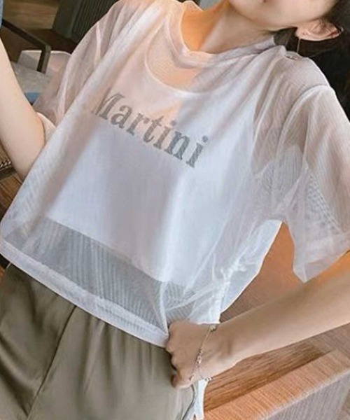 SPIGA（スピーガ）の「ﾛｺﾞﾀﾝｸﾄｯﾌﾟ+ﾒｯｼｭﾄｯﾌﾟｽｾｯﾄ（タンクトップ・レディース・ブラック/ホワイト・FREE）」の6枚目の写真