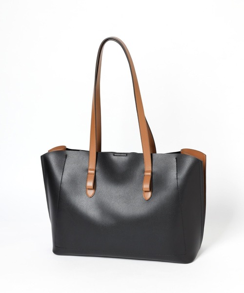 GLOBAL WORK(グローバルワーク)の「スペ軽6ポケA4トート/962881(トートバッグ・レディース・アイボリー/ブルー/ブラック/ベージュ/ホワイト系その他/ブラック系その他・FREE)」の8枚目の写真