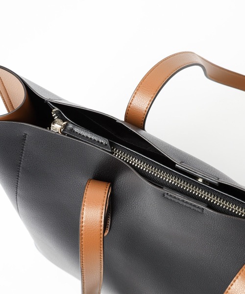 GLOBAL WORK(グローバルワーク)の「スペ軽6ポケA4トート/962881(トートバッグ・レディース・アイボリー/ブルー/ブラック/ベージュ/ホワイト系その他/ブラック系その他・FREE)」の22枚目の写真