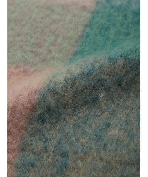 LILY BROWN（リリーブラウン）の「フリンジチェックストール（その他ヘアアクセサリー・レディース・イエロー/ブラック/グリーン・FREE）」の8枚目の写真