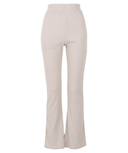 KOBE LETTUCE(コウベレタス)の「【接触冷感Ver.】低身長・高身長サイズあり 選べる3丈 サイドスリットリブフレアレギンスパンツ(レギンス/スパッツ・レディース・ホワイト系/ブラック系/グリーン系/ブルー系/チャコール・M1/M3/M2/L1/L2/L3)」の16枚目の写真