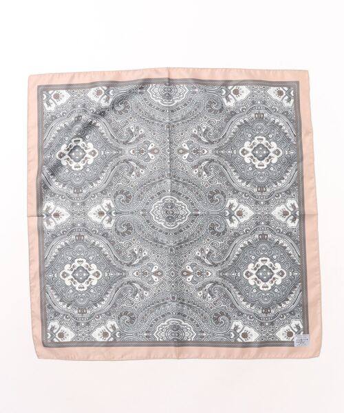 UNION STATION（ユニオンステーション）の「イタリアンスカーフ（バンダナ/スカーフ・メンズ・ダークグレー/ネイビー/ベージュ/モカ/ベージュ系その他・FREE）」の4枚目の写真