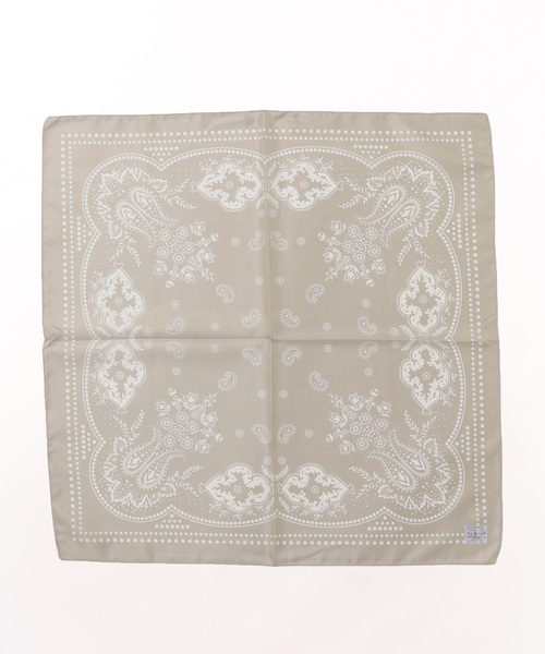 UNION STATION（ユニオンステーション）の「イタリアンスカーフ（バンダナ/スカーフ・メンズ・ダークグレー/ネイビー/ベージュ/モカ/ベージュ系その他・FREE）」の5枚目の写真