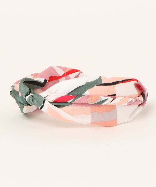 Three Four Time（ｽﾘｰﾌｫｰﾀｲﾑ）の「カラーブロッククロスカチューシャ（カチューシャ・レディース・ブルー/ピンク/イエロー・FREE）」の4枚目の写真