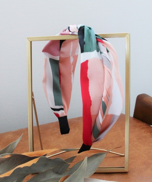 Three Four Time（ｽﾘｰﾌｫｰﾀｲﾑ）の「カラーブロッククロスカチューシャ（カチューシャ・レディース・ブルー/ピンク/イエロー・FREE）」の5枚目の写真