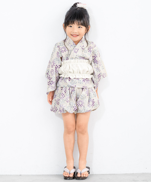 セール】セパレート浴衣セット ベビー キッズ 上下セット（上着