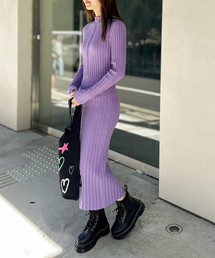 JOINT WORKS | フロントZIPニットワンピース(ワンピース)