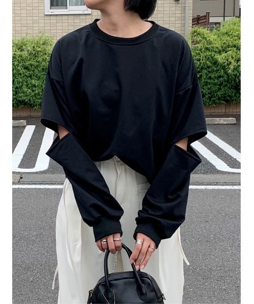 H.TOKYO(エイチトウキョウ)の「カットアウトスウェット(スウェット H.TOKYO(エイチトウキョウ)の「カットアウトスウェット(スウェット