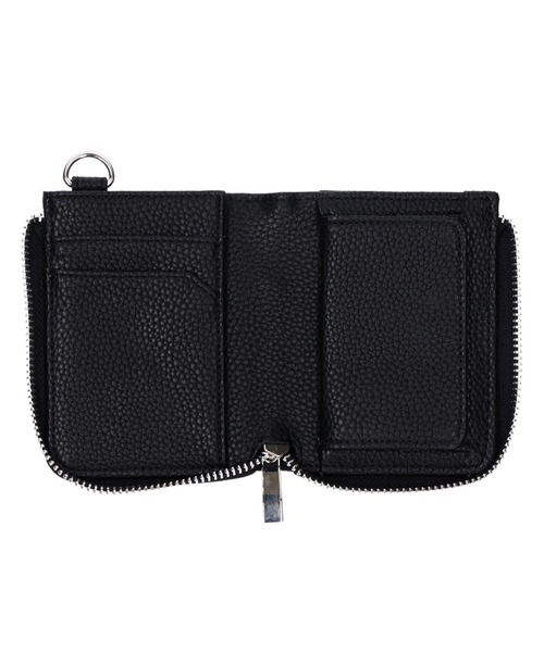 X-girl（エックスガール）の「FAUX LEATHER ZIP MINI WALLET（財布・レディース・シルバー/ブラック・ONE SIZE）」の6枚目の写真