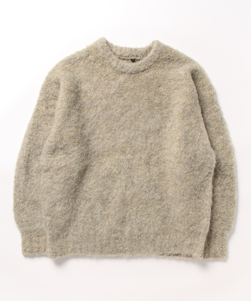 coca（coca）（コカ）の「メンズブークレシャギートップス（ニット/セーター・メンズ・キャメル/ベージュ/チャコール/グレイッシュベージュ・M/L/XL）」の3枚目の写真
