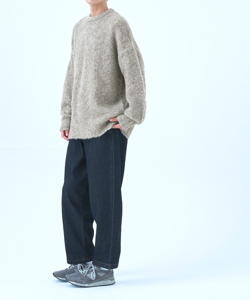 coca（coca）（コカ）の「メンズブークレシャギートップス（ニット/セーター・メンズ・キャメル/ベージュ/チャコール/グレイッシュベージュ・M/L/XL）」の10枚目の写真