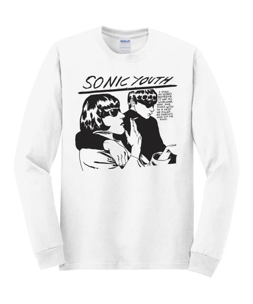 bonjour records（ボンジュールレコーズ）の「Sonic Youth 『Goo』 L/S Tee ソニックユース 『Goo』 ロングスリーブTシャツ（Tシャツ/カットソー・メンズ・ホワイト・M/L/XL/S）」の2枚目の写真