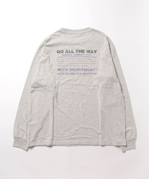 LOWRYS FARM（ローリーズファーム）の「オリジナルバンドＴＬＳ　980475（Tシャツ/カットソー・レディース・アイボリー/グレー系その他/グレー/チャコールグレー・FREE）」の8枚目の写真