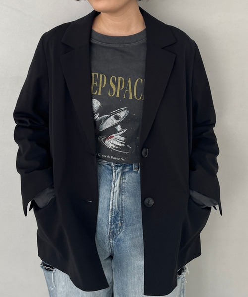 LOWRYS FARM（ローリーズファーム）の「オリジナルバンドＴＬＳ　980475（Tシャツ/カットソー・レディース・アイボリー/グレー系その他/グレー/チャコールグレー・FREE）」の14枚目の写真