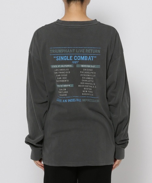 LOWRYS FARM（ローリーズファーム）の「オリジナルバンドＴＬＳ　980475（Tシャツ/カットソー・レディース・アイボリー/グレー系その他/グレー/チャコールグレー・FREE）」の20枚目の写真