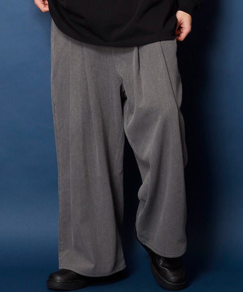 unrelaxing（アンリラクシング）の「2タック　ワイドストレート袴パンツ（その他パンツ・メンズ・グレー/ホワイト/ブラック/スミクロ/ブラック系1/ブルー系2/ブルー系1/その他1/その他2/その他3/ブルー系3・FREE）」の11枚目の写真