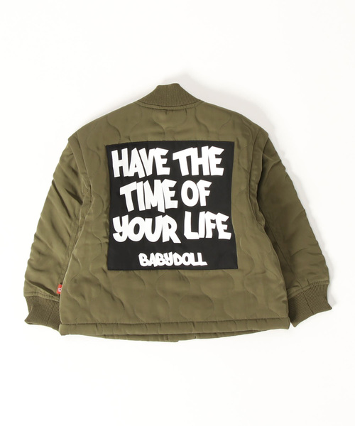 BABYDOLL（ベビードール）の「2WAYデタッチャブル中綿キルトアウター 8826K（ダウンジャケット/コート・キッズ・ブラック/カーキ・120cm/110cm/140cm/130cm/100cm）」の5枚目の写真