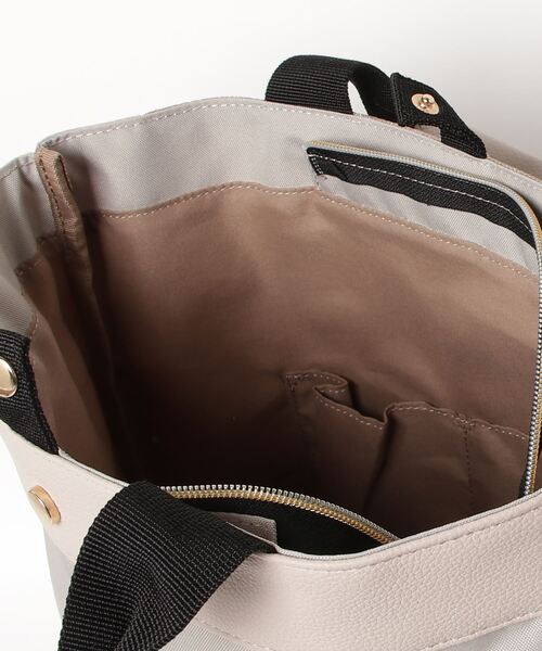 SPRUCE（スプルース）の「EM:SPRUCE エトナ　軽量　2WAYリュック　235g　旅行バッグ（バックパック/リュック・レディース・ライトグレー/ブラック・FREE）」の5枚目の写真