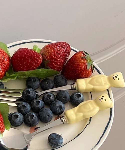 Made in I（メイドインアイ）の「ベアカトラリーセット（カトラリー・レディース・イエロー/ホワイト/ピンク・FREE）」の3枚目の写真