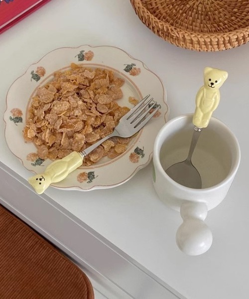 Made in I（メイドインアイ）の「ベアカトラリーセット（カトラリー・レディース・イエロー/ホワイト/ピンク・FREE）」の19枚目の写真