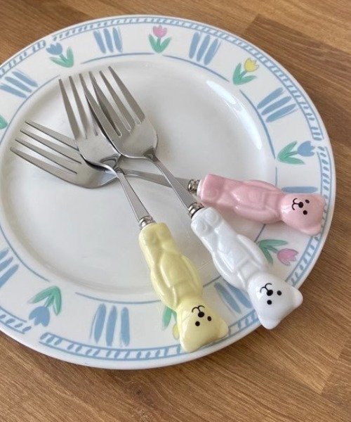 Made in I（メイドインアイ）の「ベアカトラリーセット（カトラリー・レディース・イエロー/ホワイト/ピンク・FREE）」の10枚目の写真