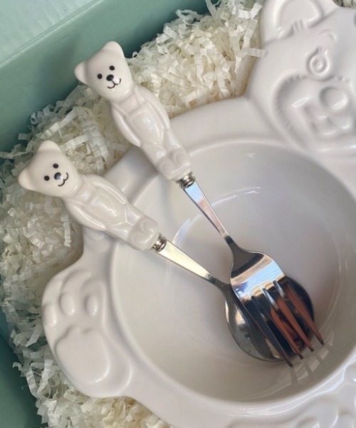 Made in I（メイドインアイ）の「ベアカトラリーセット（カトラリー・レディース・イエロー/ホワイト/ピンク・FREE）」の14枚目の写真