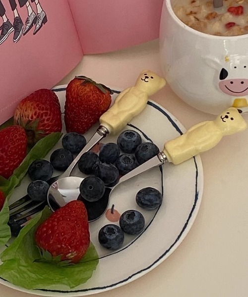 Made in I（メイドインアイ）の「ベアカトラリーセット（カトラリー・レディース・イエロー/ホワイト/ピンク・FREE）」の20枚目の写真