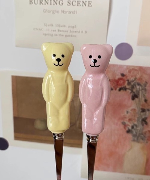 Made in I（メイドインアイ）の「ベアカトラリーセット（カトラリー・レディース・イエロー/ホワイト/ピンク・FREE）」の16枚目の写真