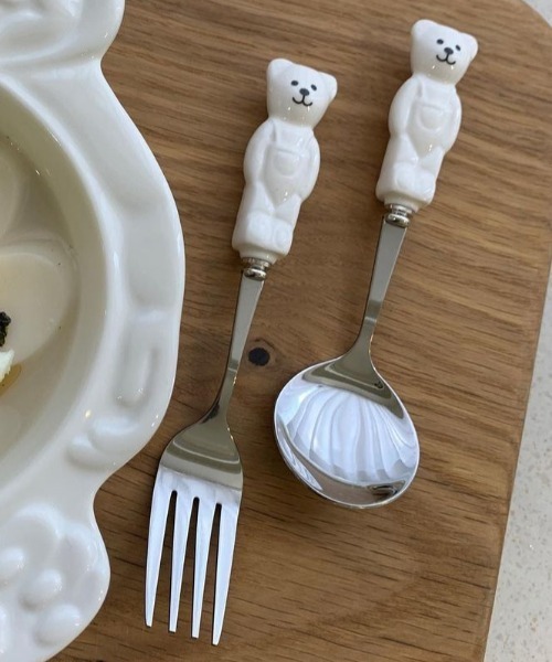 Made in I（メイドインアイ）の「ベアカトラリーセット（カトラリー・レディース・イエロー/ホワイト/ピンク・FREE）」の15枚目の写真