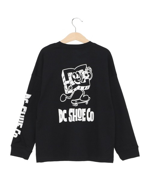 DC SHOES（ディーシーシューズ）の「23 KD PLAYTIME LS/DCキッズバックプリント長袖ロンT（Tシャツ/カットソー・キッズ・ホワイト/ブラック・160/130/140/150/120）」の2枚目の写真